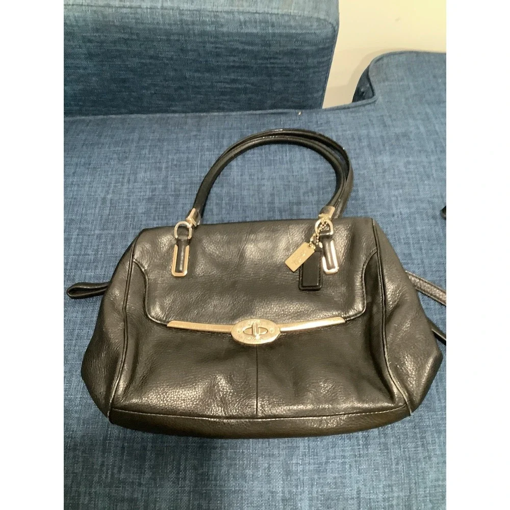 Vintage Coach Madison Two Handle Bag - Black